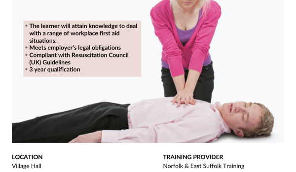 Emergency First Aid at Work - 1 day open course. 